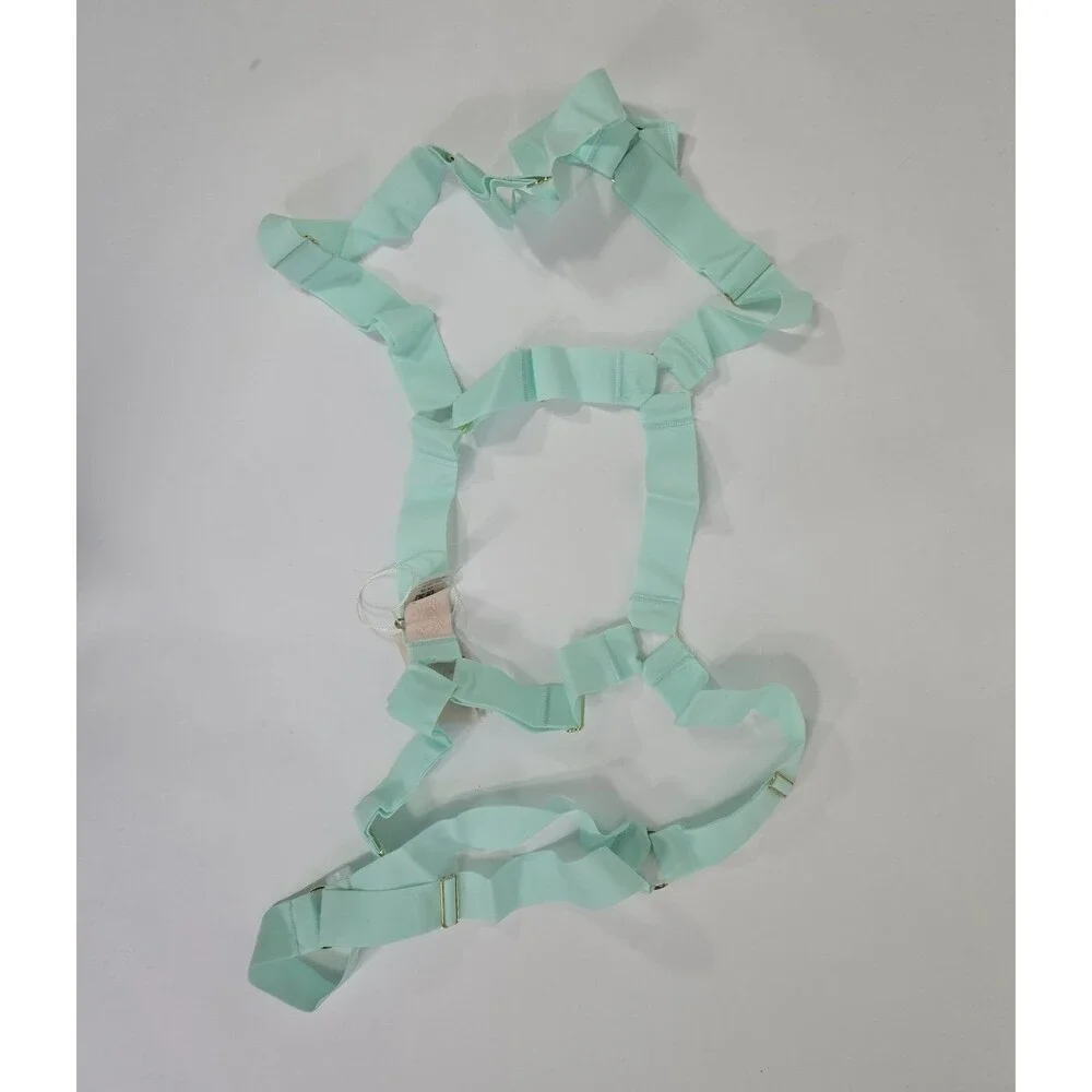 Free People x‎ We Are HAH One Size Brite Baby Blue Strung Out Garter NWT